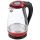 Чайник стеклянный E-204 на 1.7 л, цвет красный Energy ВиК 164140