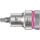 Головка торцевая 8740 B Hex-Plus HF Zyklop со вставкой под внутренний шестигранник DR 3/8 с функцией фиксации крепежа 1/8 x 35 мм WERA WE-003080
