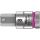 Головка торцевая 8740 A Hex-Plus HF Zyklop со вставкой под внутренний шестигранник DR 1/4 с фиксацией крепежа 1/8 x 28 мм WERA WE-003383