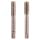 Метчик М12х1,75 (Комплект 2шт) DIN352 HSS-G 6h 75мм a=7,0 H-Tools 230120TXHT-2