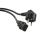 Кабель питания компьютера Shucko + C13 3x1.00 10A угловая вилка 5 м Hyperline 34929