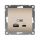 Розетка USB Афина A+С 2.4/4А, механизм  с/у, шампань (еврослот) Универсал А0059-Br