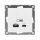 Розетка USB Афина A+С 2.4/4А механизм  с/у, белая (еврослот) Универсал А0059