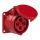 Розетка встраиваемая 16А/400V/3P+E/IP44, фланец 60x60, PCE 314-6f6