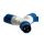 Розетка двухлучевая 1012-4h 2Р+РЕ 16А 110В IP44 EKF ps-1012-4h-16-110