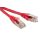 Патч-корд F/UTP экранированный категория 6 LSZH красный (3м) Hyperline 230368