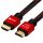 Кабель HDMI 2.0, Ultra HD 19М на 19М, 2 м., AL красный нейлон Greenconnect GCR-51490