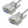 Кабель 0-модемный COM RS-232 9F на 9F, 5 м., серый Greenconnect GCR-DB901-5m