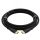 Кабель HDMI 2.0, Ultra HD 19М на 19М, 1.5 м., черный нейлон, позолоченные коннекторы Greenconnect GCR-HM811-1.5m