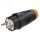 Вилка каб 16A/250V/2P+E/IP54 корпус черный, маркер оранжевый PCE 0511-so