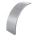 Крышка угла внешнего плавного 90 град. к лотку 100, толщ. 0,7 мм, Сендзимир цинк OSTEC 023510