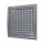 Решетка вентиляционная наружная регулируемая, из ASA пластика 250х250, цвет Серый ERA 2525РРПН сер
