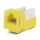 Вставка Keystone Jack RJ-45(8P8C)кат 6110 IDC желтая Hyperline KJNE-8P8C-C6-90-YL