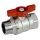 Кран шаровой хромированный R254D Ду 10 3/8' Ру42 ВН бабочка красный Giacomini R254X002