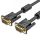 Кабель VGA 15M на 15M, с 2 ферритовыми фильтрами, 2 м. Vention DAEBH