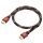 Кабель HDMI 2.0, Ultra HD 19М на 19М, 0.5 м., AL красный капрон Greenconnect GCR-54504