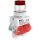Кнопка красная ABLFP 22мм LED 220В ВK-22 SE (Dekraft) 25027DEK