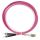 Шнур оптический duplex 2м LC-ST 50/125 мм OM4 LSZH Cabeus FOP-50-OM4-LC-ST-2m