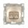 Ugra Розетка компьютерная RJ45, одинарная, скрытая установка.  шампань GUSI Electric С11К1-027
