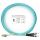 Шнур оптический duplex 3м LC-ST 50/125 мм OM3 LSZH Cabeus FOP-50-LC-ST-3m
