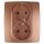 Розетка 2X2P+E Schuko со шторками, 16A-250В, Эра12, медь, 12-2104-14 ЭРА Б0019333