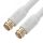 Кабель антенный F81 М на F81 М, 3 м., коаксиальный, белый Greenconnect GCR-51824