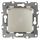 Розетка 2P+E Schuko со шторками с крышкой, 16A-250В, Эра12, шампань, 12-2103-04 ЭРА Б0014696