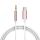 Кабель аудио Type C на AUX Jack 3.5 мм, 1 м., ультрагибкий, розовый Greenconnect GCR-52326