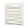 Решетка вентиляционная вытяжная стальная с покрытием полимерной эмалью и сеткой 250х250, цвет Слоновая кость ERA 2525МЭ Ivory