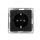 W59 Розетка скрытая с заземлением без рамки черный бархат SE (Systeme) RS16-152-6-86