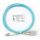 Шнур оптический duplex 2м LC-SC 50/125 мм OM3 LSZH Cabeus FOP-50-LC-SC-2m