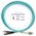 Шнур оптический duplex 2м LC-ST 50/125 мм OM3 LSZH Cabeus FOP-50-LC-ST-2m