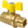 Кран шаровой для газа 11Б27фтМ 3/4' ВН ручка бабочка VALFEX VF.278.LB3.034