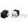 Вставка Keystone Jack RJ-45(8P8C)категория 6a (10G)черная Hyperline KJ8-8P8C-C6A-180-BK