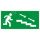 Пиктограмма ПЭУ 004 По лестнице вниз направо (210х105) Световые Технологии 2501002270
