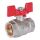 Кран шаровой 3/4 ВН/ВН, ручка бабочка Rommer RBV-0003-0110220