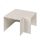 Поворот 90 градусов (60х60) (4 шт) Plast Белый EKF abw-60-60x4