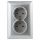 Розетка Intro Solo 4-205-03 с заземлением двойная 2X2P+E Schuko, 16А-250В, IP20, СУ, алюминий ЭРА Б0053664 Розетка Intro Solo 4-205-03 с заземлением двойная 2X2P+E Schuko, 16А-250В, IP20, СУ, алюминий ЭРА Б0053664