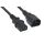 Кабель питания монитор-компьютер IEC 320 C13 - IEC 320 C14 (3x1.0). 3 м Cabeus PC-189-VDE-1.0-3M