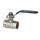 Кран шаровой ВВ 1/2 ручка никелированный AQUALINK 01143