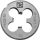 Плашка D-DRIVE круглая ручная с направляющей в наборе М8х1.25, HSS, Ф25х9 мм Thorvik MDG8125
