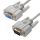 Удлинитель 0-модемный COM RS-232 9M на 9F, 1.8 м., серый Greenconnect GCR-DB903-1.8m