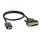 Кабель HDMI 19AM на DVI 25М, 0.3 м., черный, позолоченные контакты Greenconnect GCR-HD2DVI1-0.3m