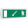 Оповещатель охранно-пожарный световой Т 24 Человек влево стрелка влево-вниз в дверь (зеленый фон) SLT Т 24 Чел влево стр влево-вниз в дв