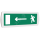 Оповещатель охранно-пожарный световой (зеленый фон) SLT Т 12 Человек стрелка влево в дверь