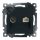 Розетка TV + компьютерная RJ-45 (механизм) серия Катрин черный STEKKER STEKKER GLS00-7106-05 49182