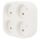 Четверник электрический 6А без заземления, белый REXANT 11-1072