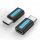 Адаптер переходник USB Type C M на USB 2.0 micro B F, контакты никелированные Vention CDXB0
