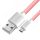 Кабель Micro USB, 1 м., розовый нейлон, быстрая зарядка 3A Greenconnect GCR-51689