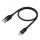 Кабель Micro USB, 0.5 м., AL черный нейлон, быстрая зарядка Greenconnect GCR-52463
